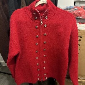 Kenneth Cole Red Sweater Cardigan